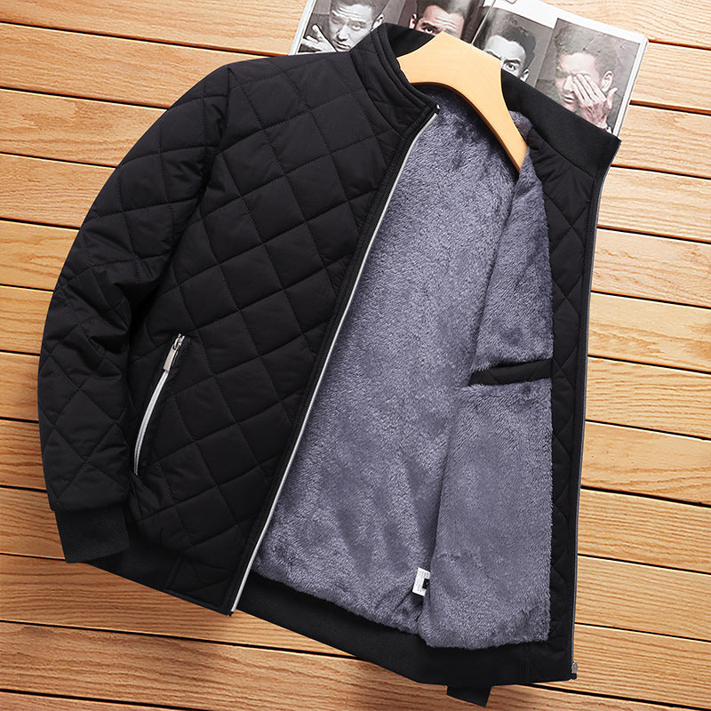 Mens Fleece Lined Winter Jacket