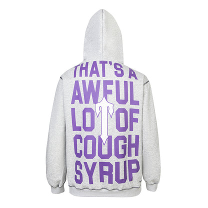 Autumn and winter trendy letter hoodie suit