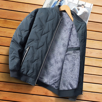 Mens Fleece Lined Winter Jacket