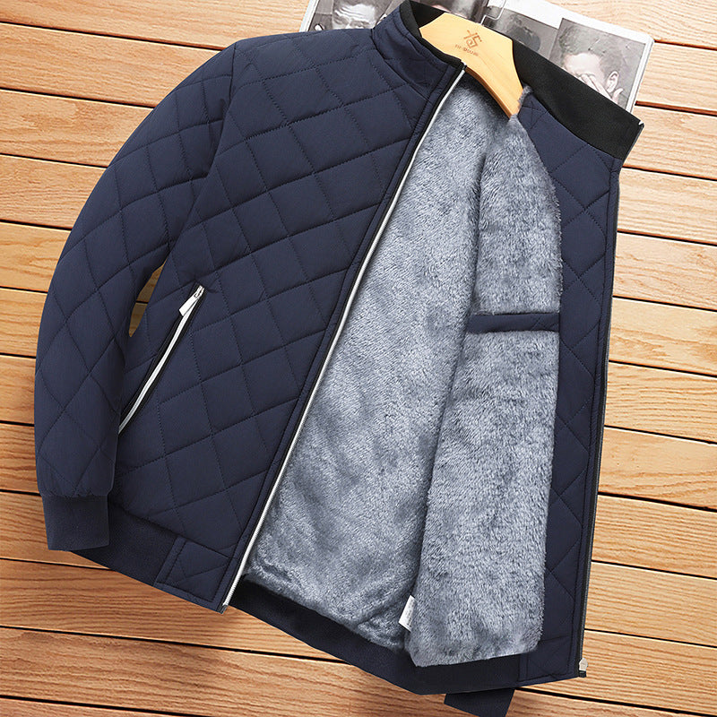 Mens Fleece Lined Winter Jacket