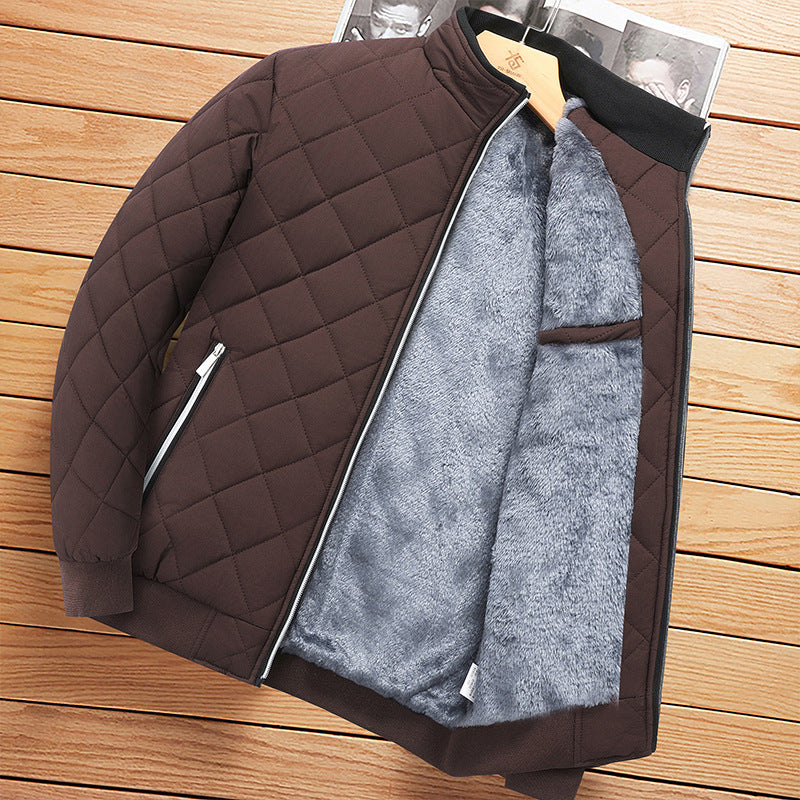 Mens Fleece Lined Winter Jacket
