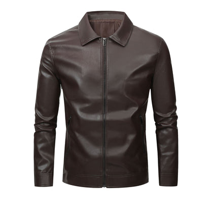 Pu Leather Jacket Men